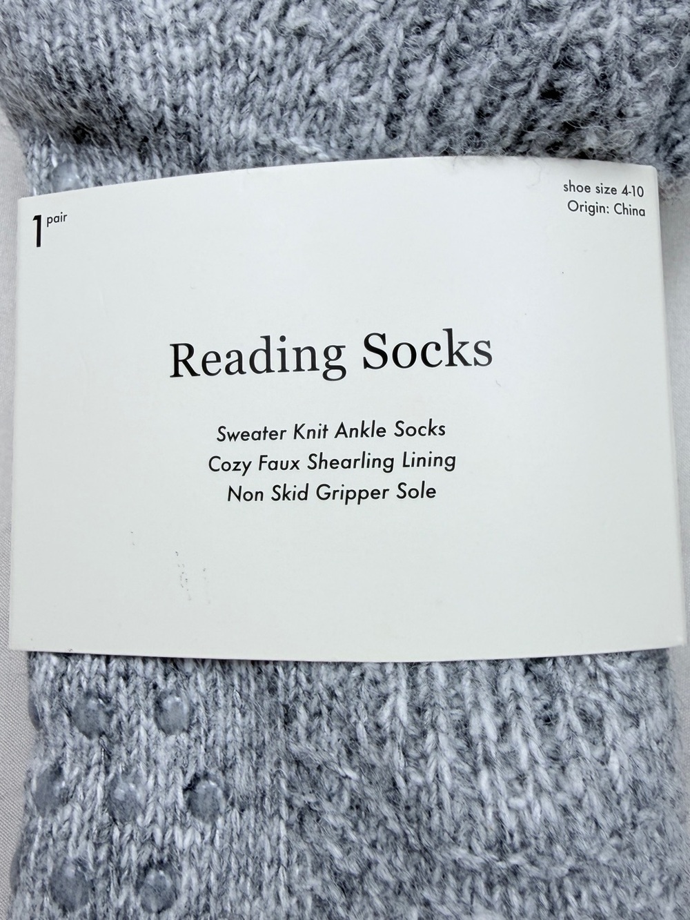 Comfy Reading Socks - Picture 2 of 5
